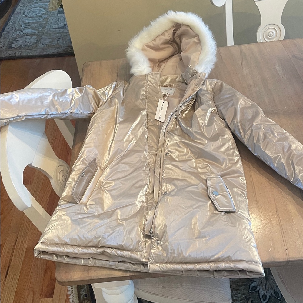 Janie and Jack Shimmering Beige Coat